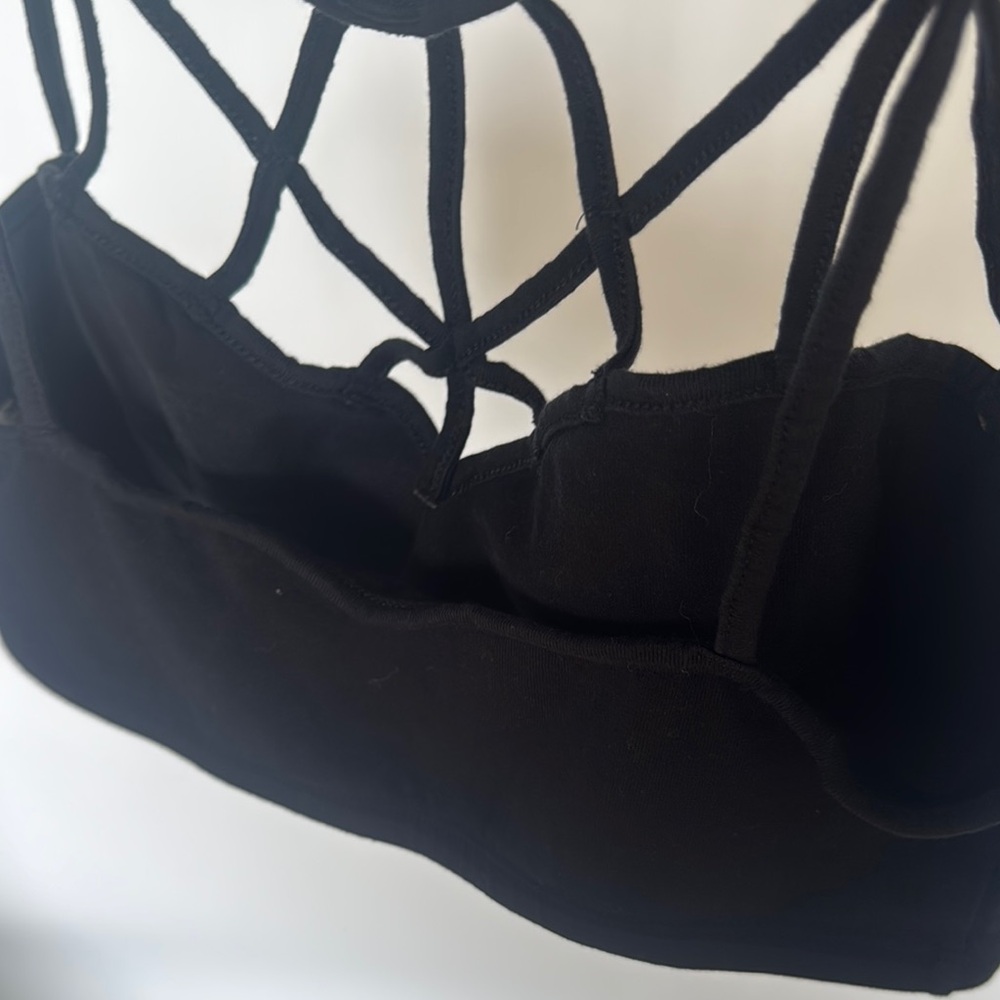 Express Black Strappy Women's Bralette - Picture 4 of 7